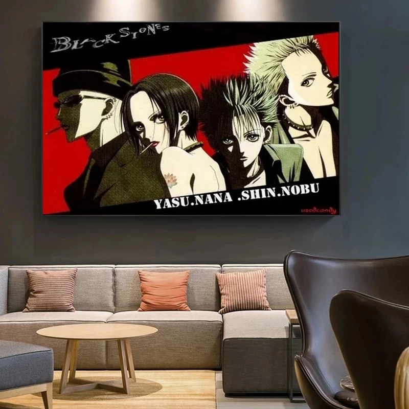 

Home Decor Canvas Paintings Anime Black Stone Nana Pictures Wall Art Printed Modular Family Posters No Frame Artwork Living Room