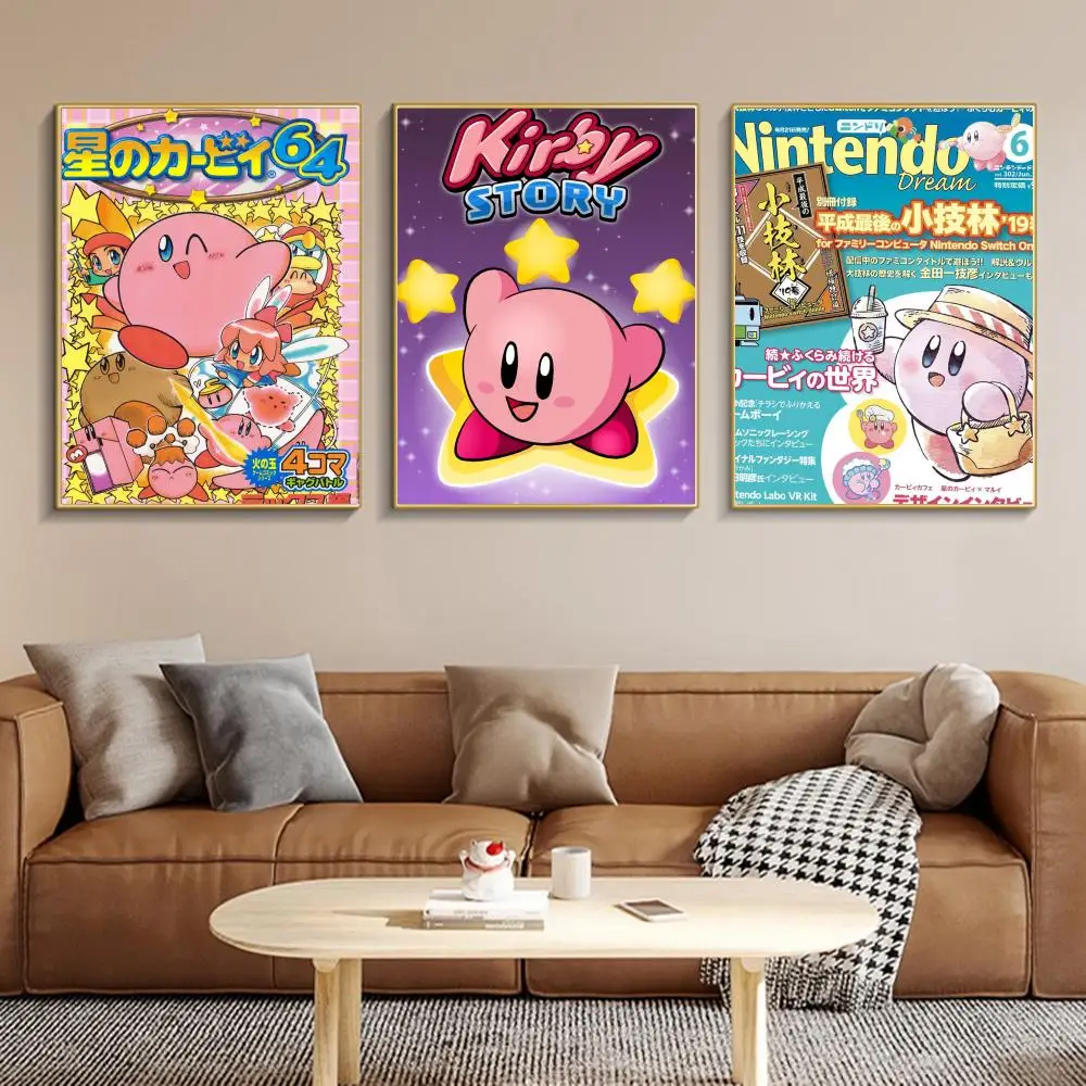 Милый Мультяшный Постер K-Kirby Современный Стиль Бумажный Принт Домашний Декор Для