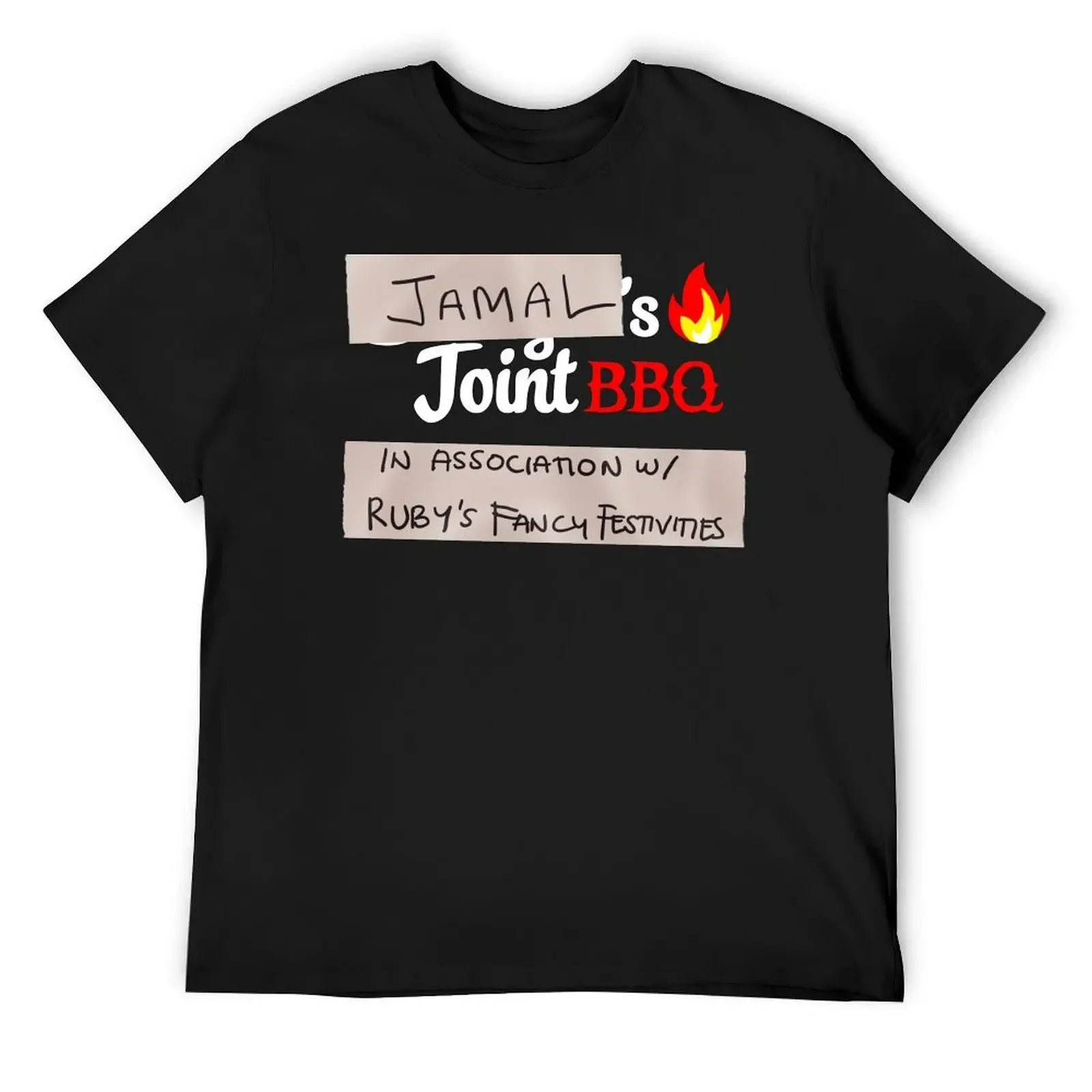 Футболка Jamal's Joint BBQ для мальчиков белые топы больших размеров с аниме