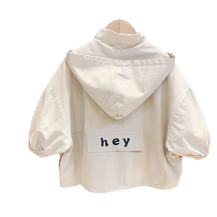 

New Boys Girls Fashion Windbreaker Spring and Autumn Jacket Infants Kid Casual 1-7Y Outwear 2023