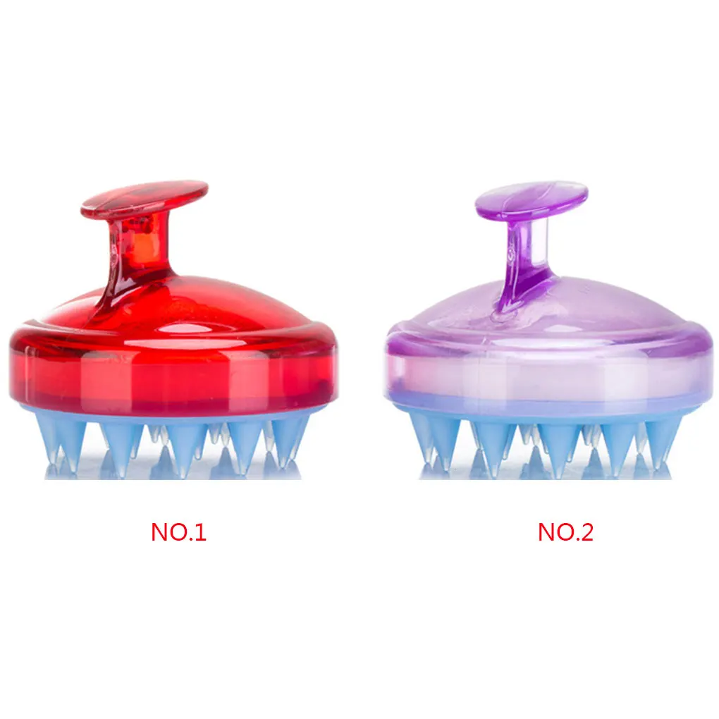 

Шампунь Щетка для массажа головы силиконовая ванна для мытья волос уход Путешествия Чистка портативная ручка Парикмахерские принадлежности