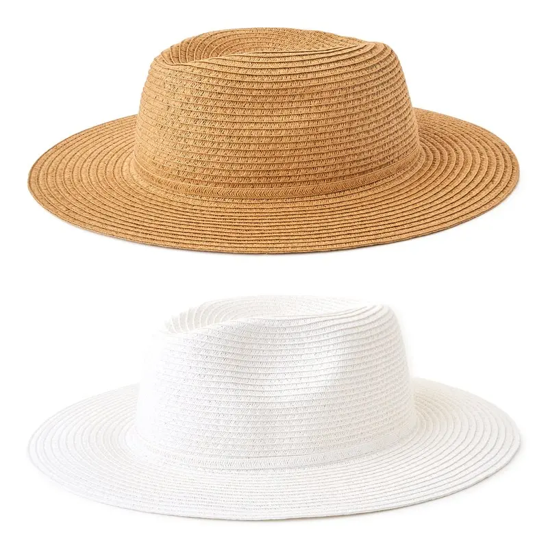 

Women`s Straw Fedoras, 2-Pack