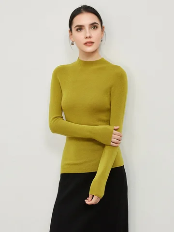 SuyaDream женский пуловер из мериносовой шерсти