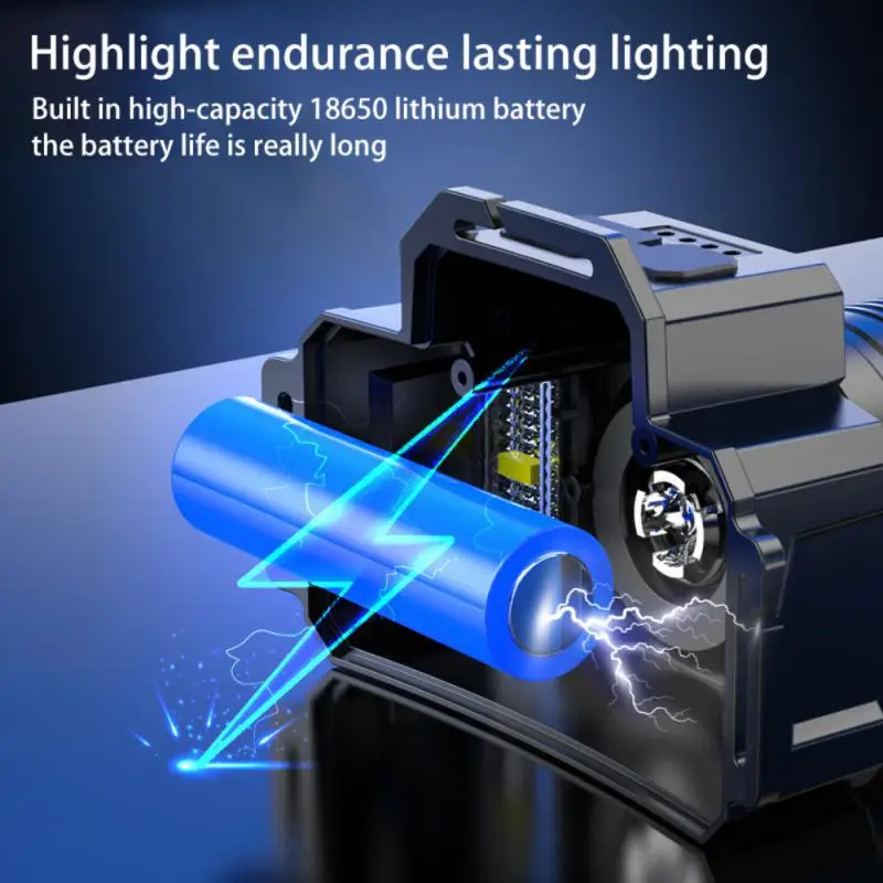 

Перезаряжаемый налобный фонарь 2000 мА/ч, супер яркий фонарь T51, индукционный фонарь, водонепроницаемый, для кемпинга, Мобильный Внешний аккумулятор, мигающий