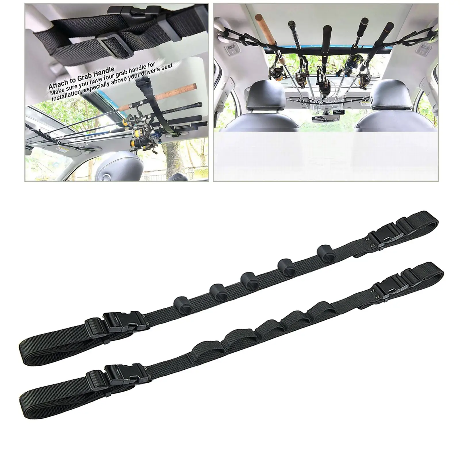 

Durable Adjustable Vehicle Fishing Rod Holder Heavy Duty Cars Rack Rod Saver