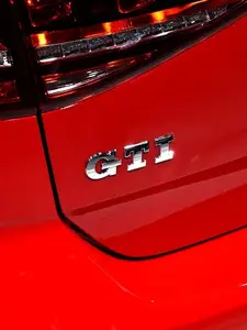 GTI MATT BLACK CHROME 3D EMBLEM BADGE LETTER ALPHABET LOGO CAR TRUCK