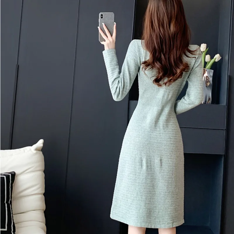 Женское вязаное платье-свитер Yeqedu из вискозы и полиэстера