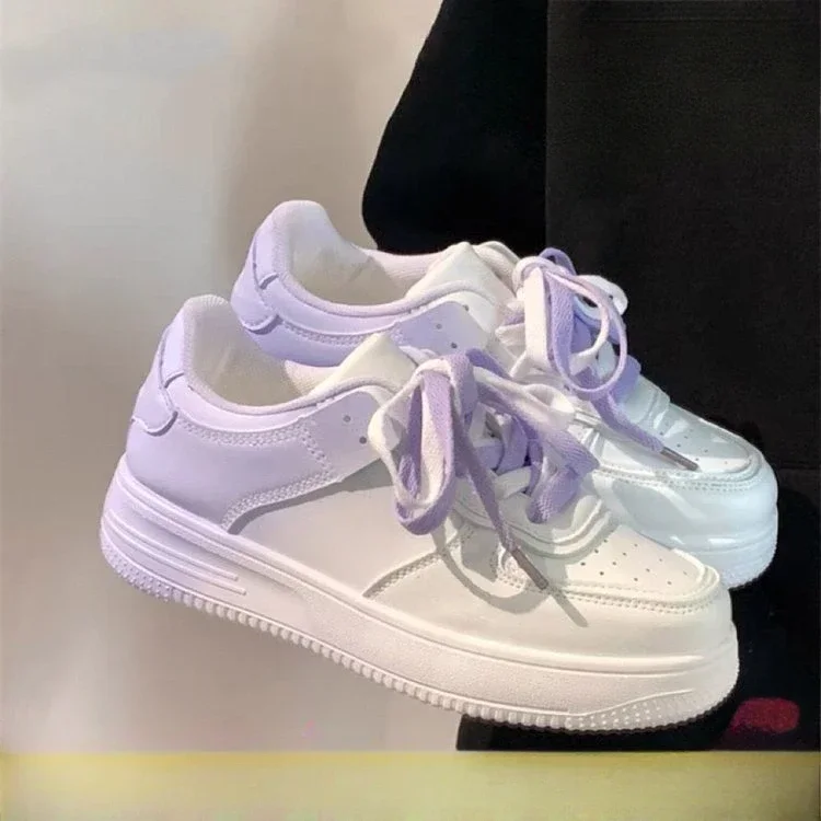 Лидер продаж 2024 новые маленькие белые туфли с постепенным изменением цвета