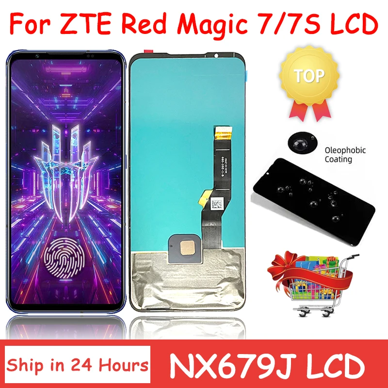 6 8 &quotНовый для ZTE nubia Red Magic 7 7S NX679J ЖК-дисплей + дигитайзер сенсорной панели RedMagic с