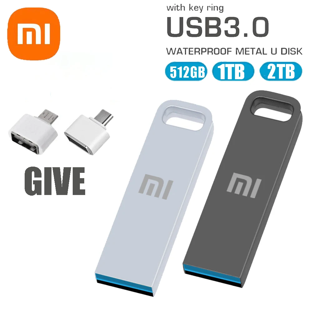 

Usb-флеш-накопитель Xiaomi 2023 металлический, 512 ГБ, 1 ТБ, 2 ТБ