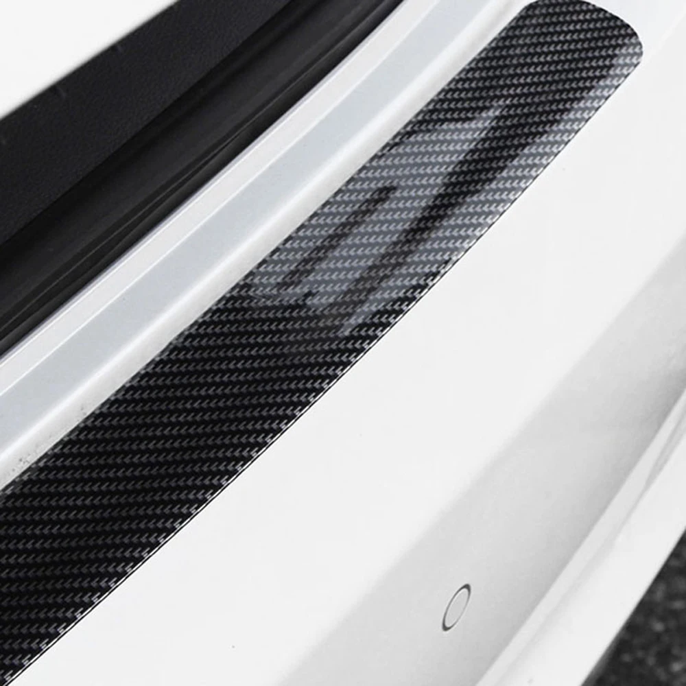 

Carbon Fiber Car Front Bumper Door Edge Pedal Anti-collision Sticker Trim Strip Styling Mouldings Auto Replacement Parts