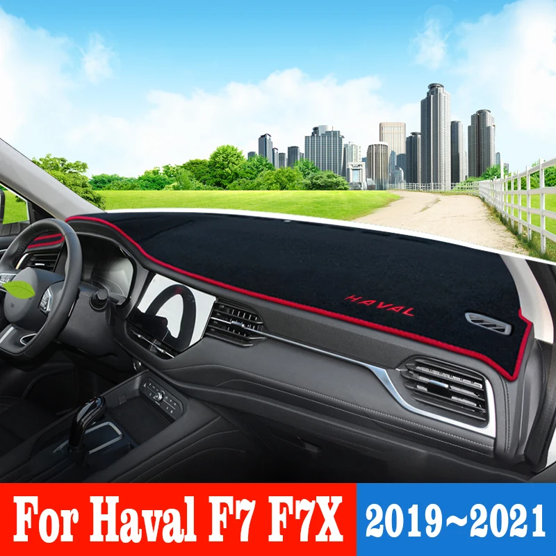 

Чехол для приборной панели автомобиля Haval F7 F7X 2019 2020 2021, солнцезащитный козырек для защиты от светильник, коврик для приборной платформы, Настольный коврик, аксессуары для ковров
