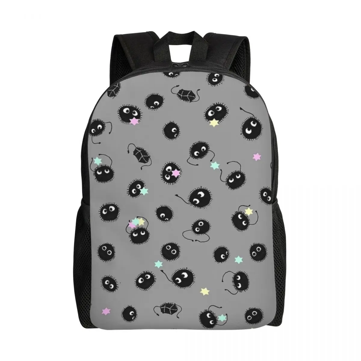 Totoro Soot Sprites Children Laptop Backpack  Fashion Bookbag for School College Students Hayao Miyazaki Studio Ghibli Anime Bag