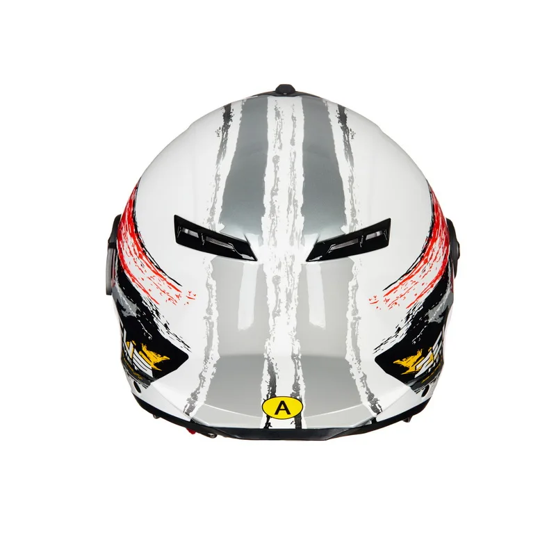 Мотоциклетный шлем с двойными линзами открытым лицом