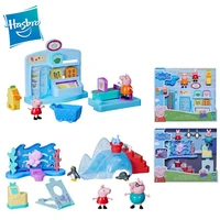 hasbro genuine anime figures peppa pig explore the series of peggy and papa pig aquarium mama pig action figures gifts toys