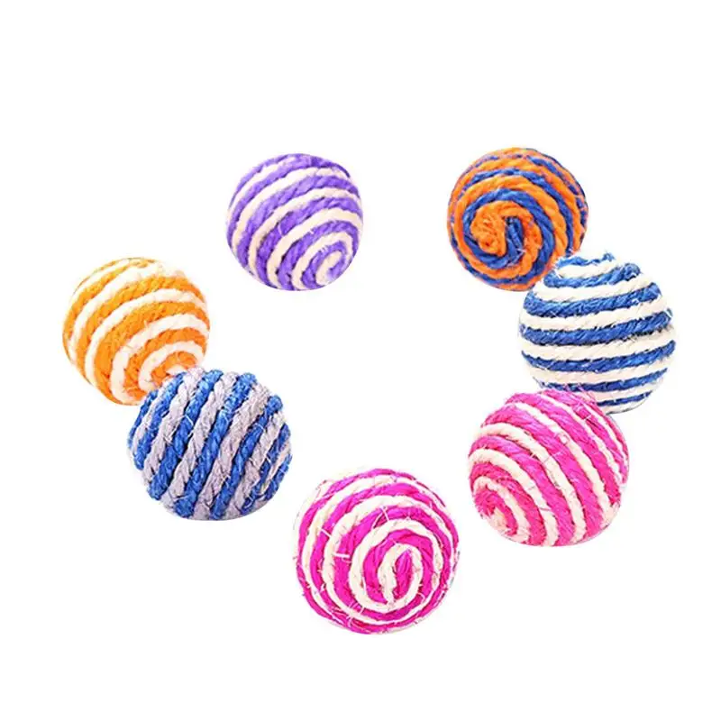 

Игрушка для домашних животных, сизальный шар, натуральный сизальный шар, игрушки для домашних кошек, кошек, домашних животных, сизальный тро...