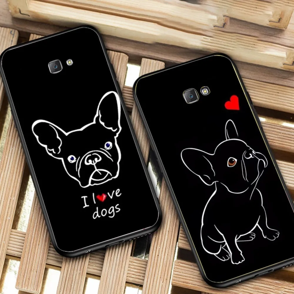 Чехол для телефона Французский бульдог Samsung J 7 plus 7core J7 neo J6 prime J4 J5 Mobile Cover