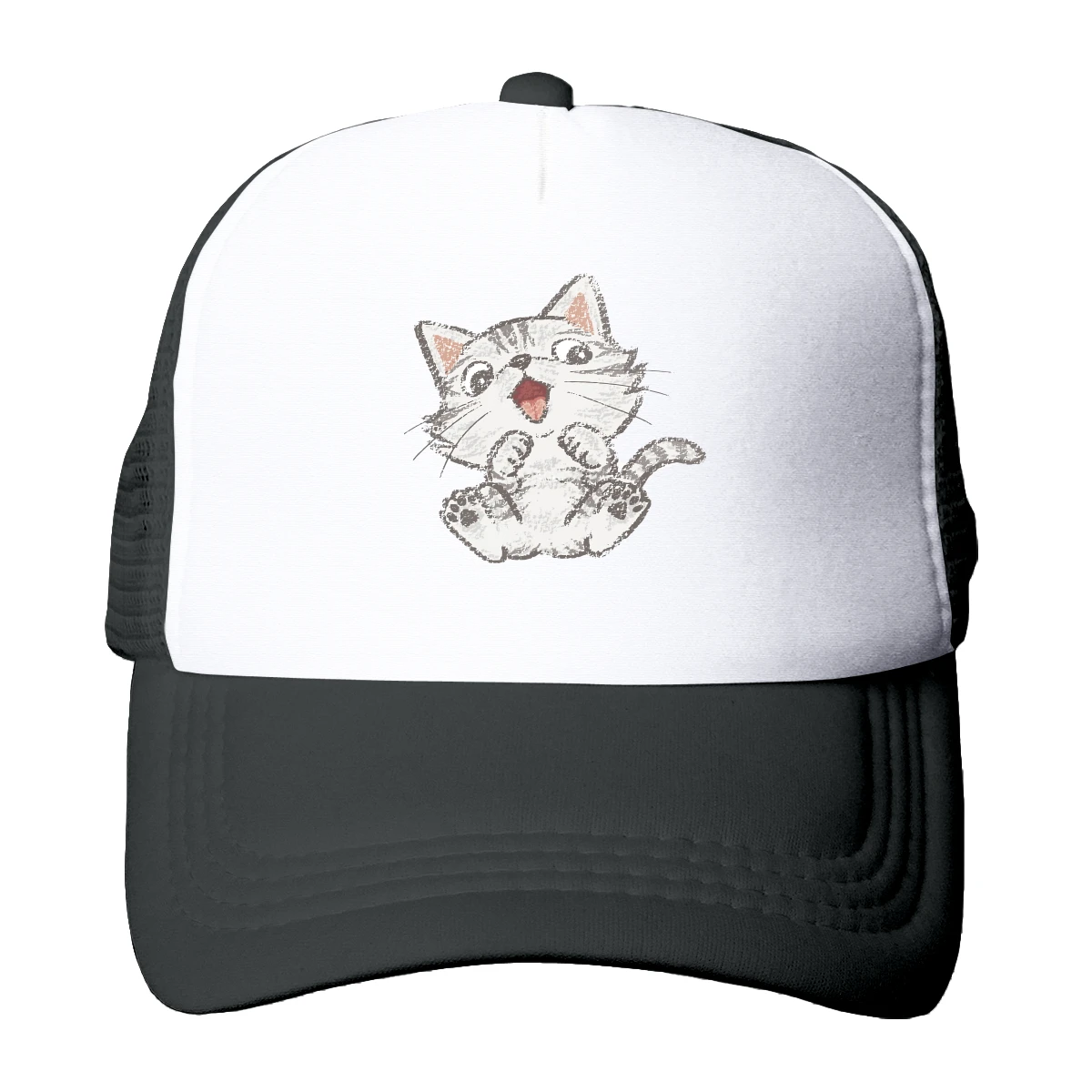 

Cute American Shorthair Essential Baseball Cap Mesh Net Hat For Men Women Stylish Trucker Hats adjustable Peaked Caps