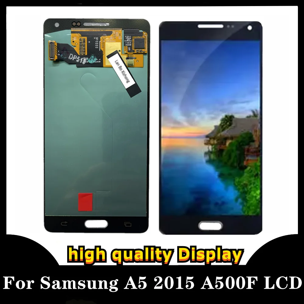 Протестированный ЖК-дисплей для Samsung A5 2015 сенсорный дигитайзер в сборе SM-A500F A500M с