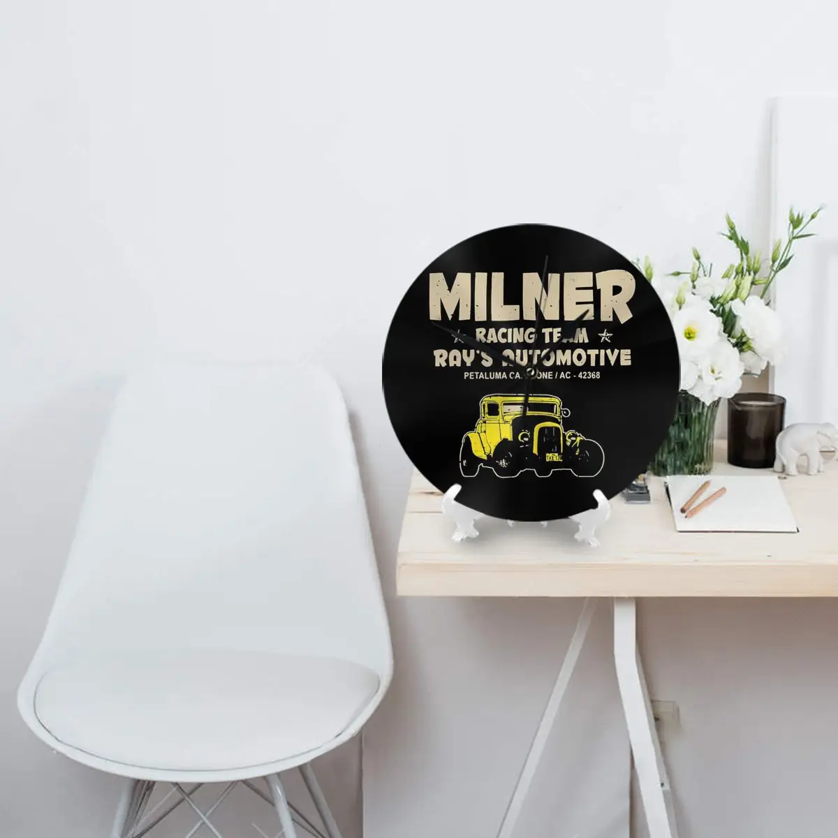 Настенные часы MILNER RACING TEAM украшение для комнаты круглое