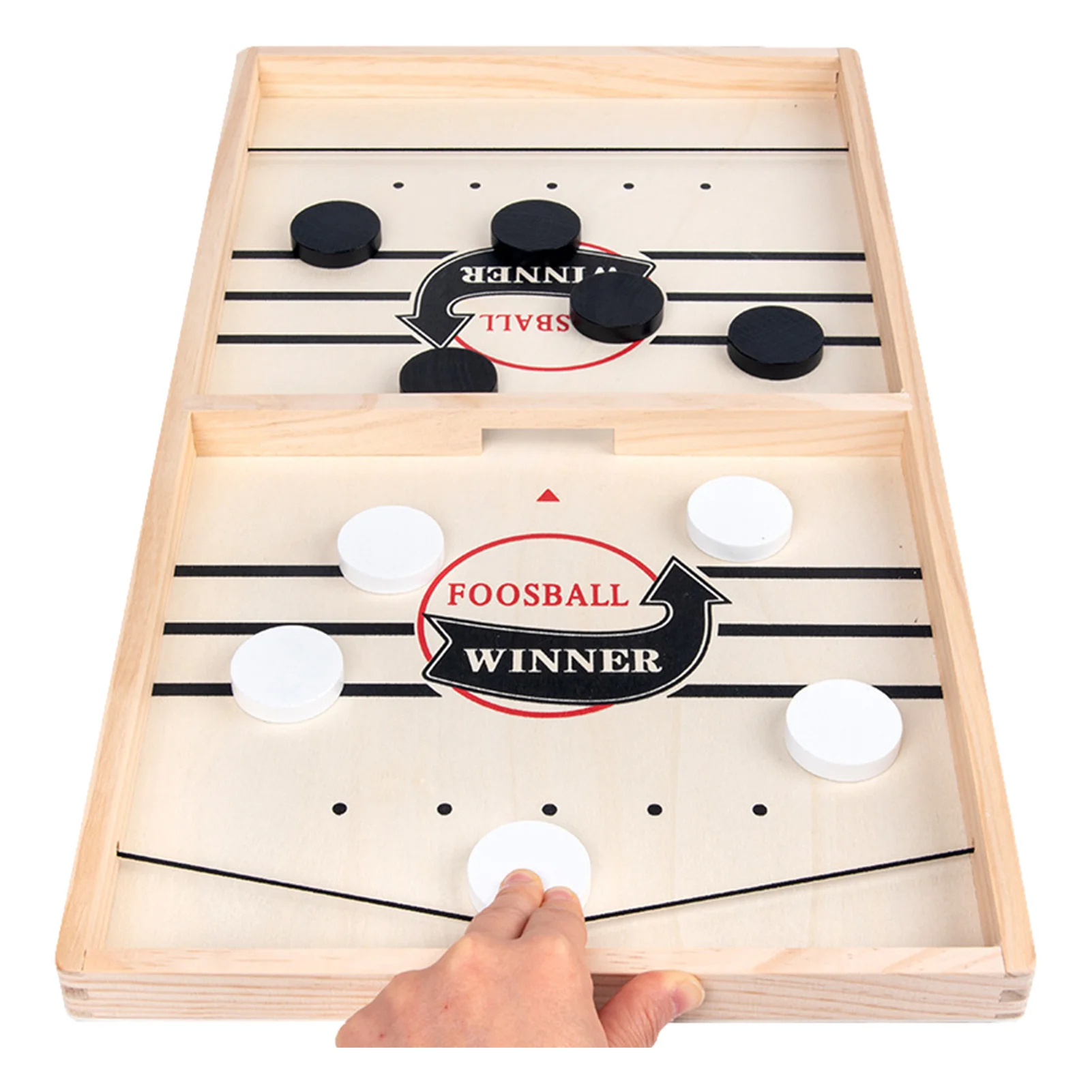 Wooden Bouncing Chess Fast Sling Puck Winner Fun Toys Game For Adult Child Family Portable Sports Battle Board Games Toy Set
