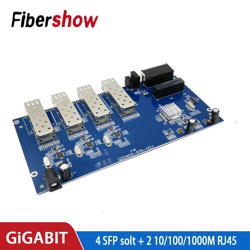 Коммутатор Gigabit Ethernet волоконно-оптический коммутатор промышленного класса 4 1 25G