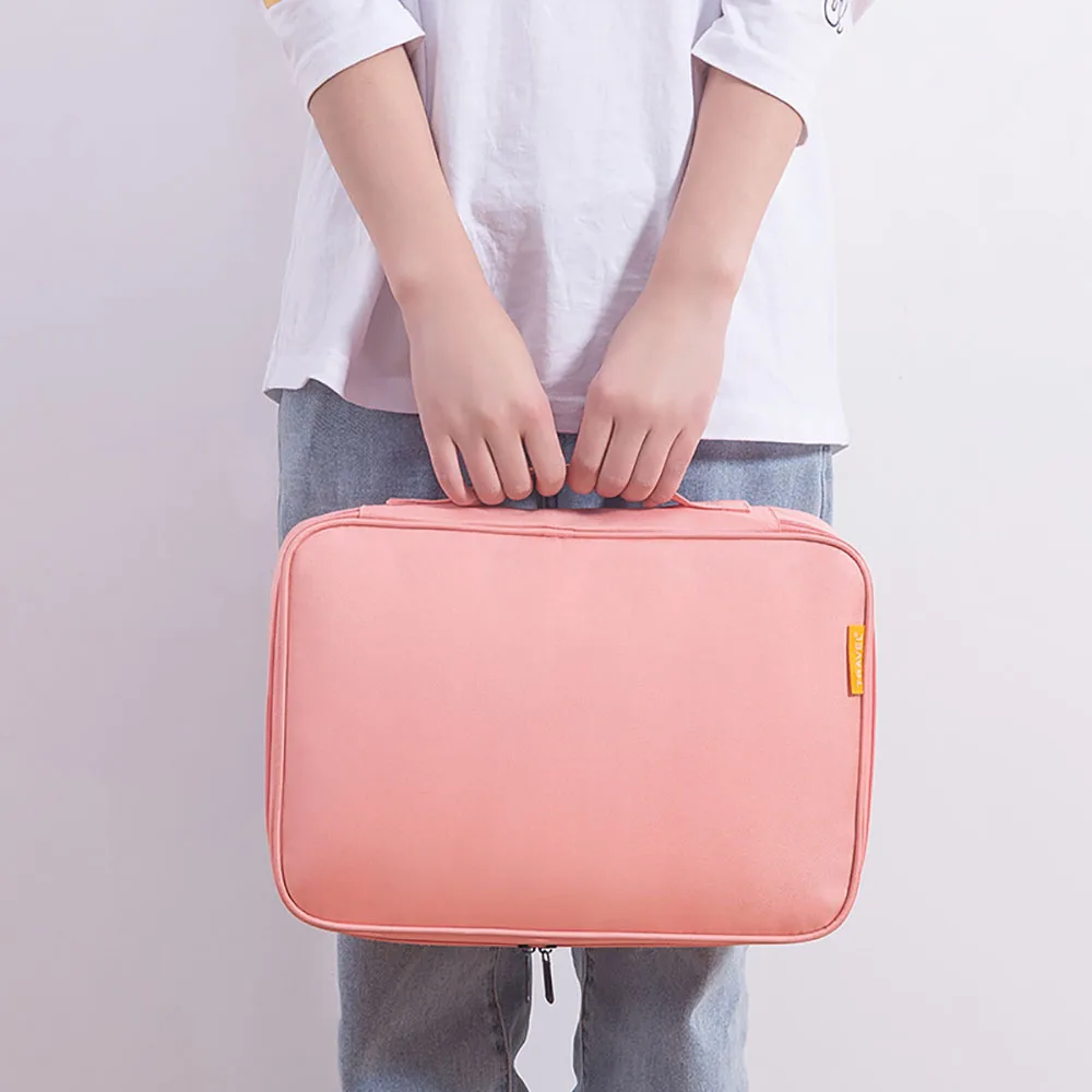 

Large Capacity Document Storage Bag Household Portable Certificates Files Document Book Passport Card Package Organizer Bag