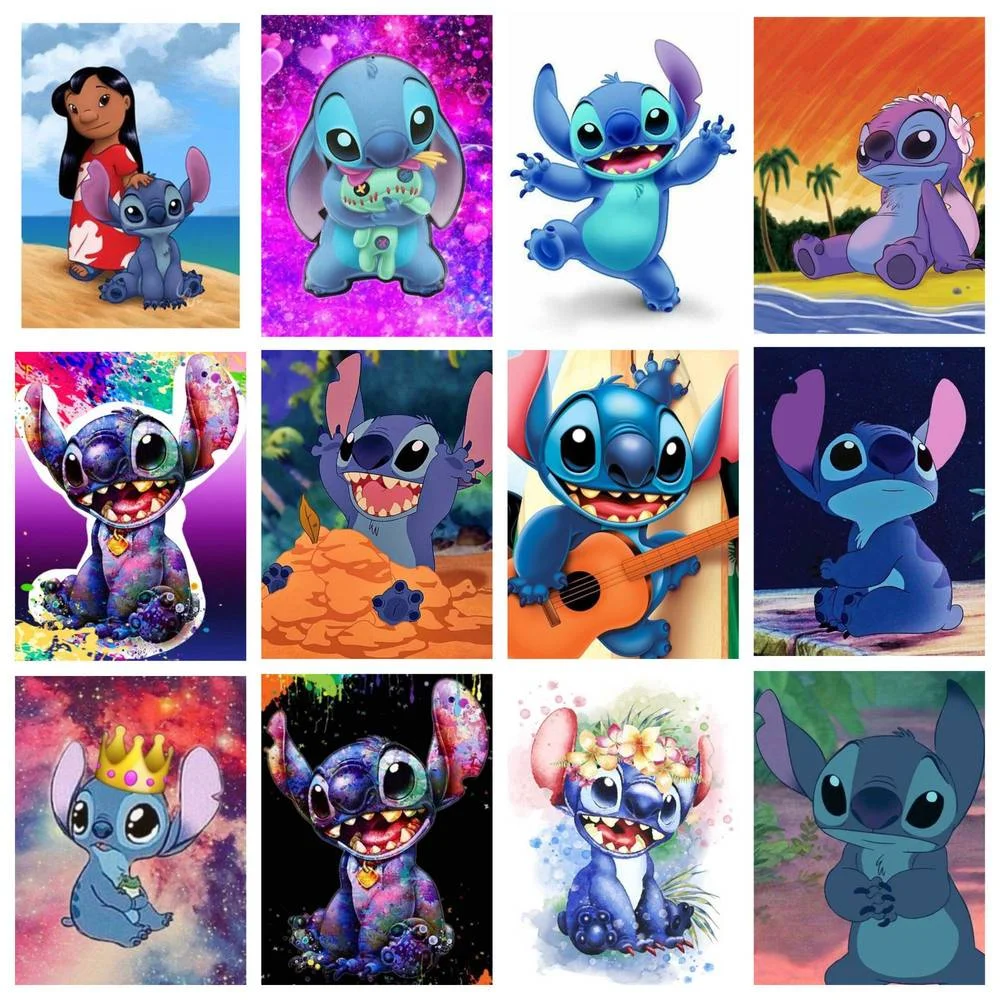 

Disney 5D DIY Diamond Painting Cross Stitch Set Cartoon Star Baby Stitch Handmade Children's Gift Home Wall Art Decoration