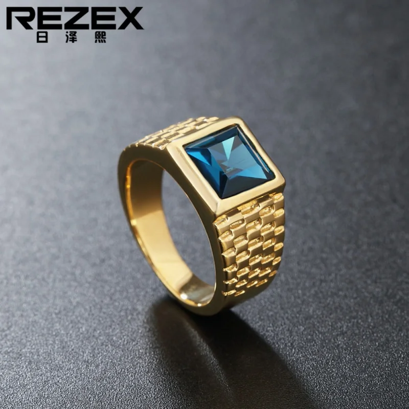 

Foreign Trade Ornament Wholesale EBay New European And American Simple Gold Gem Men'S And Women'S Titanium Steel Ring