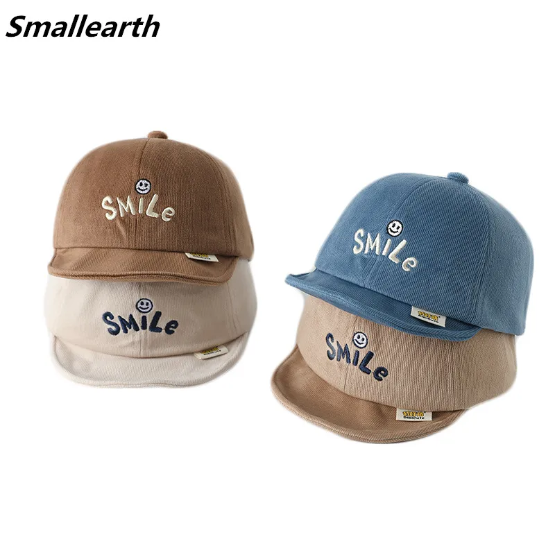 

Cartoon Baby Hat Embroidered Letters Spring and Autumn Winter Soft-brimmed Cap For Boys Girls Outdoor Travel Cotton Baseball Cap