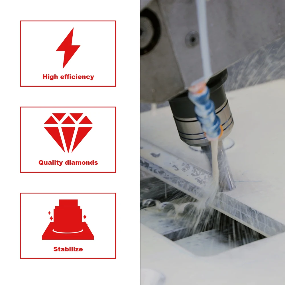 1 шт. 10 мм 1/2 газовое спекание алмазная корончатая пила мрамор гранит кирпич