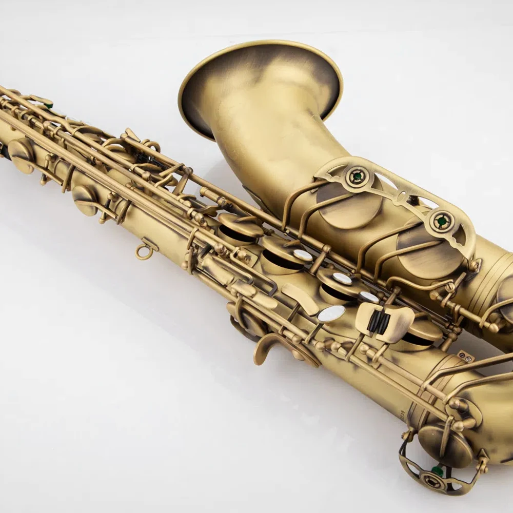 

Retro 54 professional tenor saxophone B flat high-quality voice jazz instrument nostalgic one-to-one carving pattern sax tenor