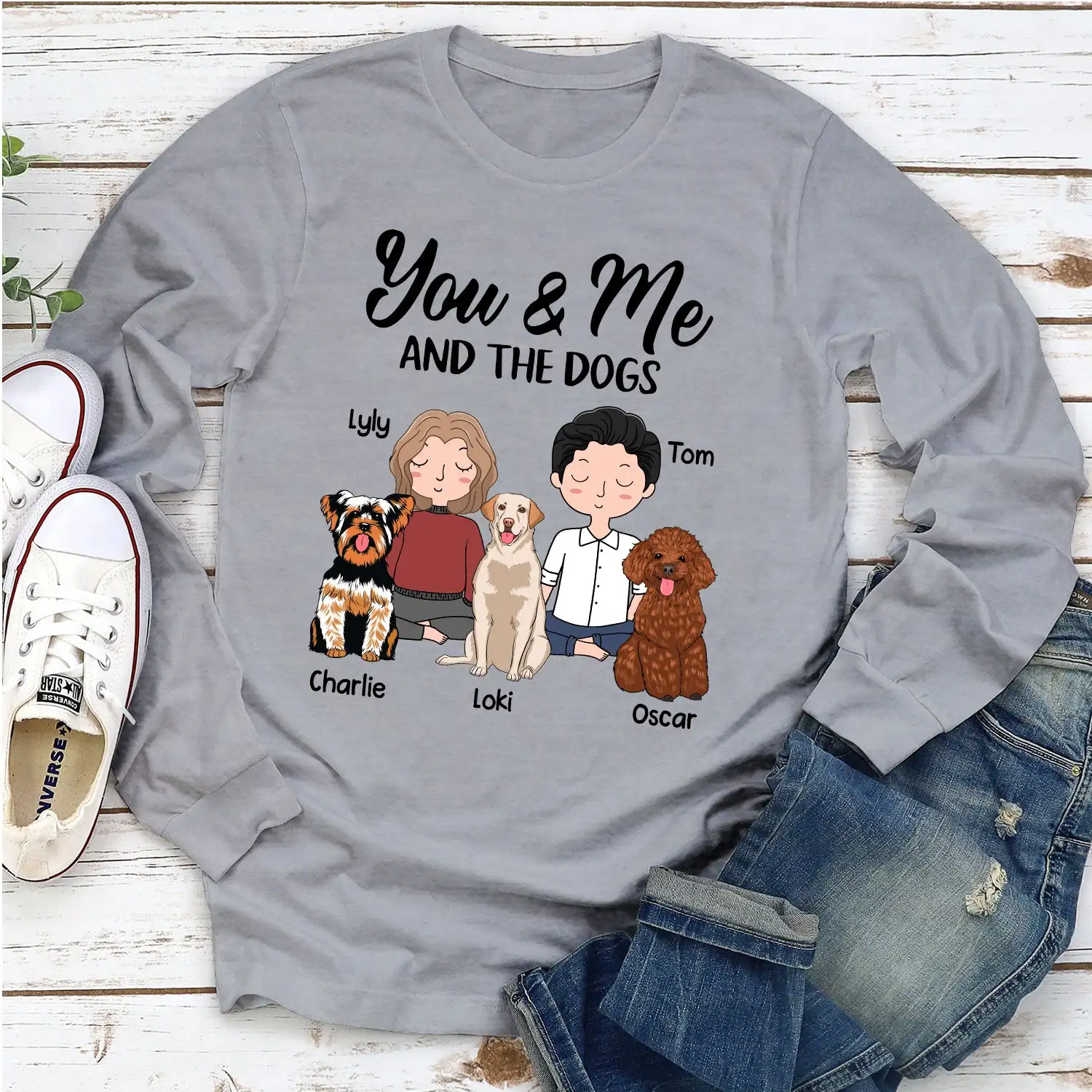 

Personalized Custom Unisex Vintage Striped Sweatshirts Long-sleeves