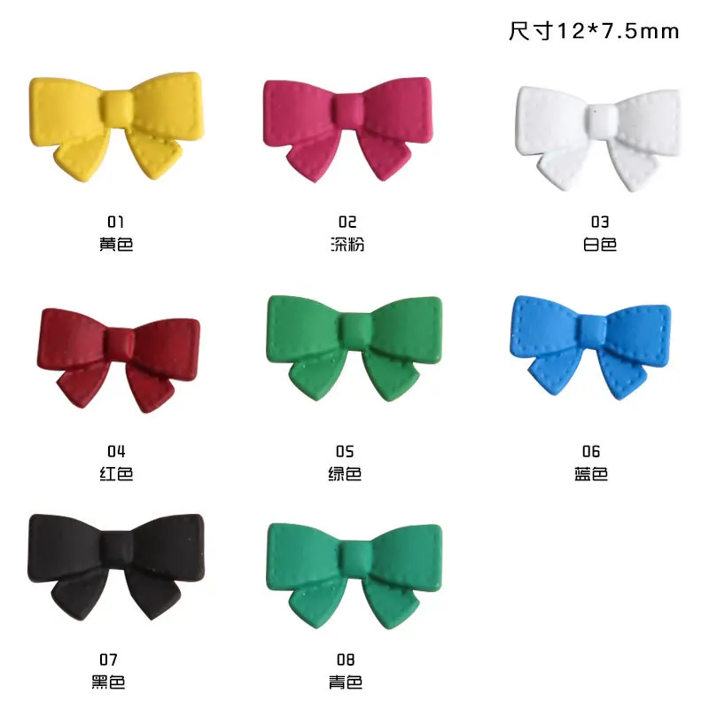 

20Pcs/Lot Net Red New Nail Art Spray Paint Alloy Jewelry Color Nail Sequins DIY Stereo Bow for Nail Jewelry Decoration