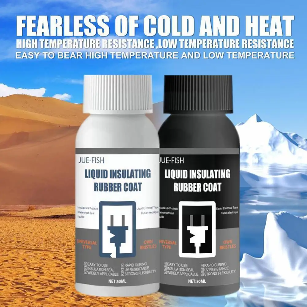 

Liquid Electrical Tape Glue Strong Sealing Waterproof Dielectric Coating Heat-resistant For Electrical Data Cable Sealant 5 Z8o8