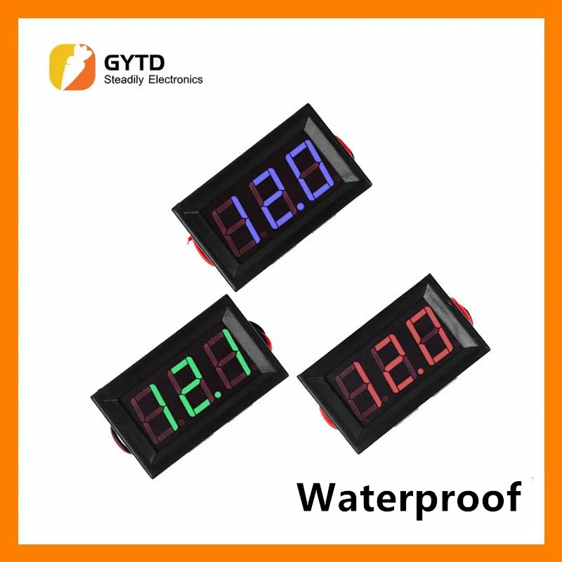 Цифровой вольтметр 0,56 стандарта/цифровой вольтметр постоянного тока от 5 в до 120 В, измеритель напряжения для 12 В, 24 В, 96 в стандарта