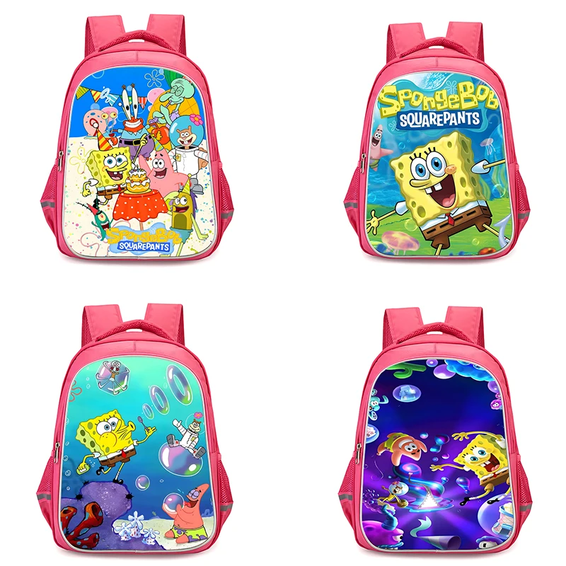 Детские милые рюкзаки в стиле аниме с губкой подарок для девочек на день рождения