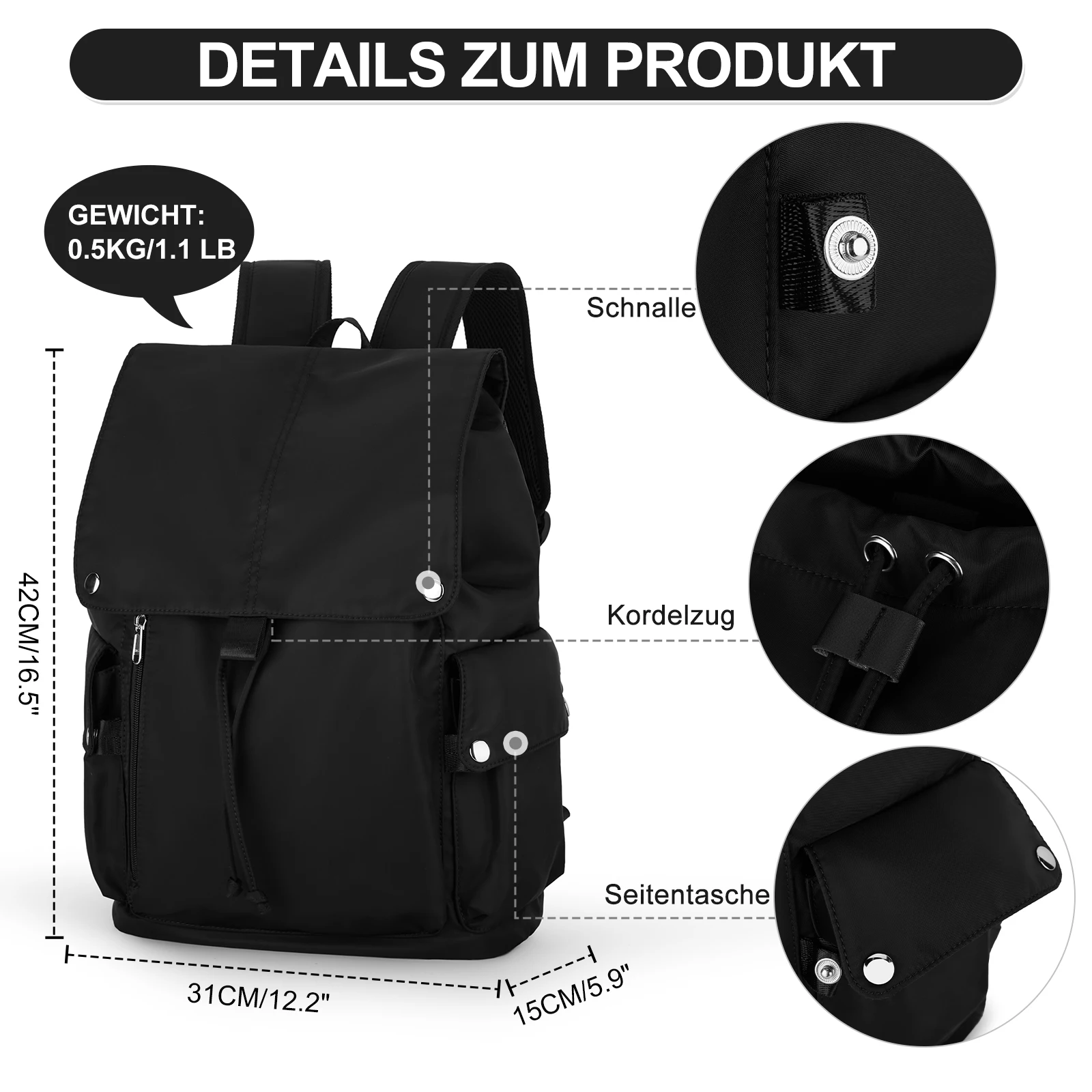 Классический Нейлоновый Водонепроницаемый Рюкзак Унисекс Для Мужчин И Женщин