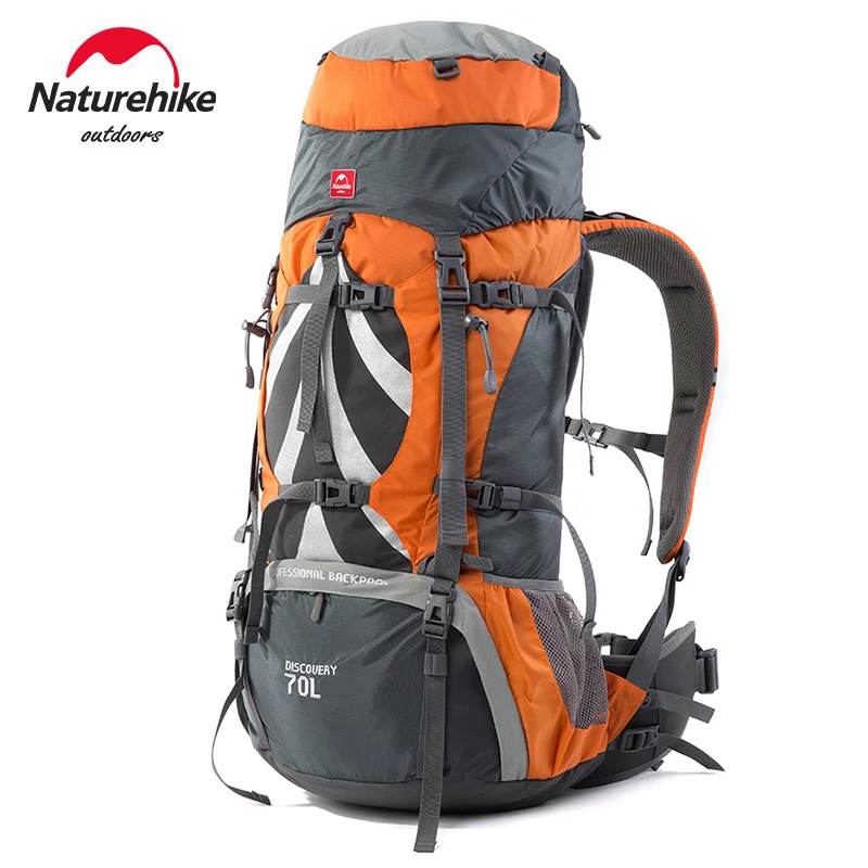 Купи Naturehike Backpack 70L Mountaineering Bag Man Rucksack Outdoor Hiking Backpack Waterproof Travel Bag Big Capacity Backpack за 5,130 рублей в магазине AliExpress