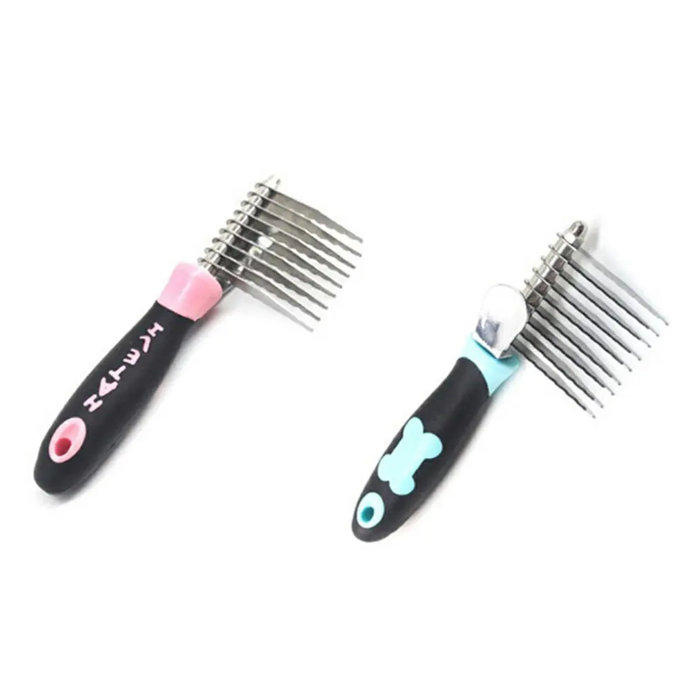 Питоц пудель Расческа с мехом инструмент 9 зубцами длинная стальная деталь для