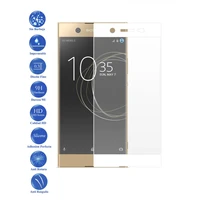 full toughened glass lcd cover screen protector for xperia xa1 ultra white