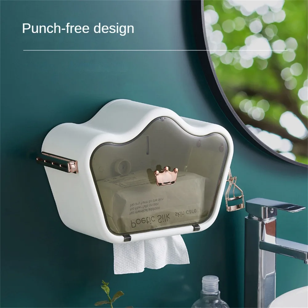 

Wall Hanging Shelf Toilet Paper Holder Multifunction Paper Holder For Putting Wash Towels Wash Towel Storage Box Tissue Box