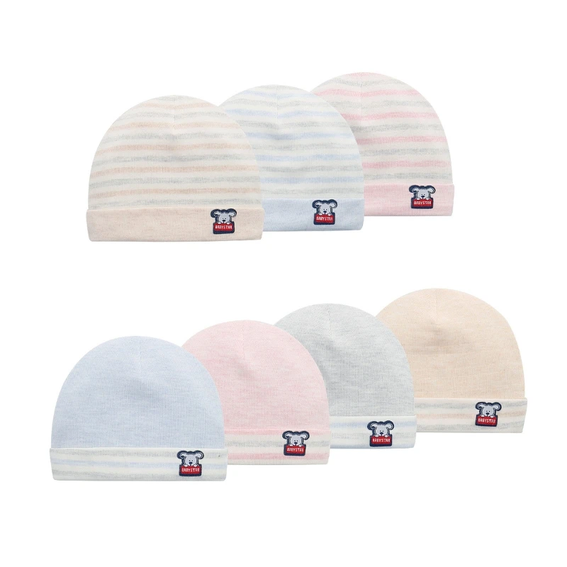 

L21F Cotton Tire Hat Cute Baby Beanie for Newborn Boys Girls Shower Gifts 0-6 M