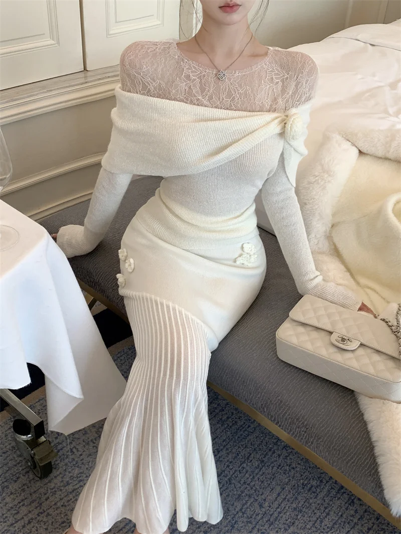 Модные элегантные женские комплекты из 2 предметов прозрачное кружево в стиле