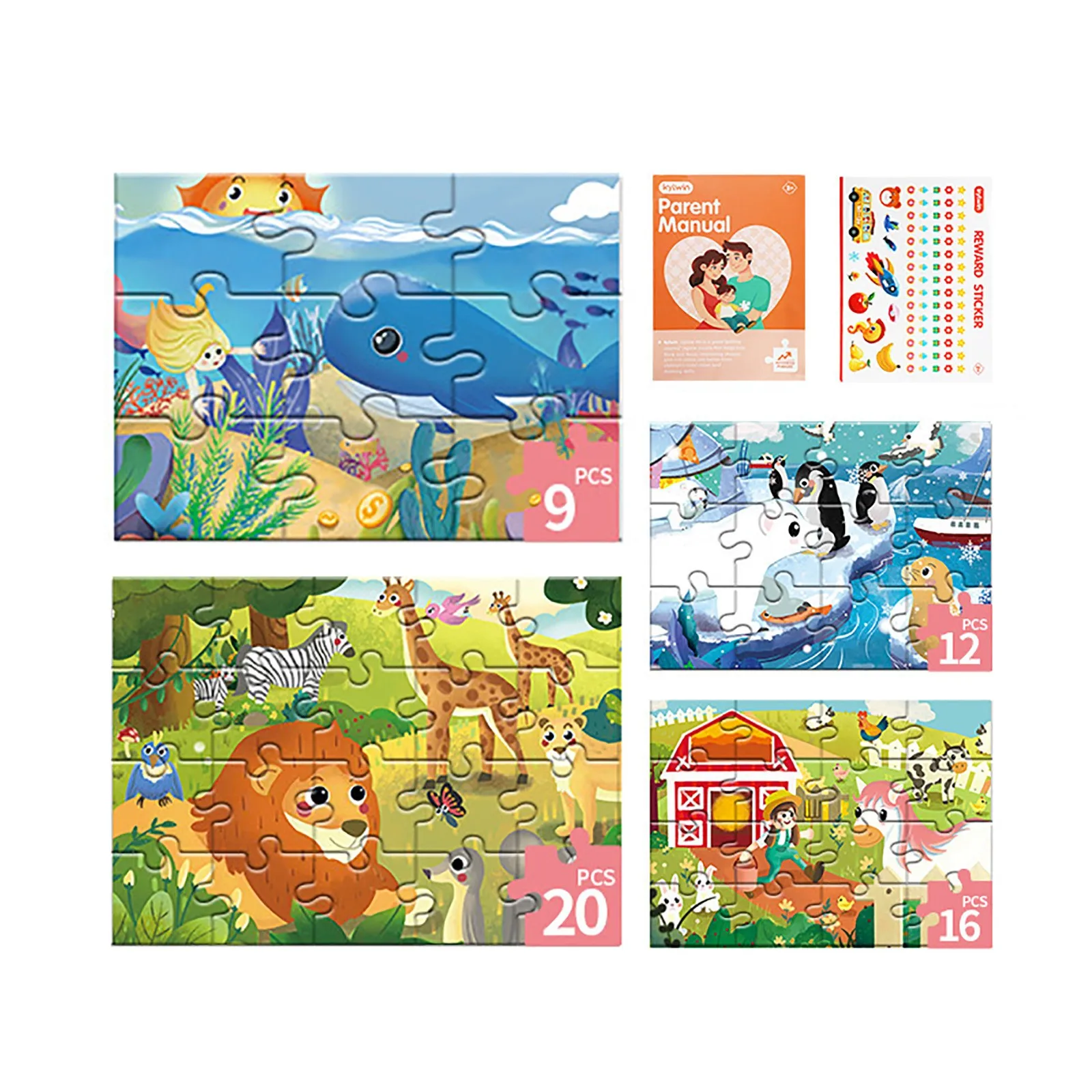 

Toddler for Wooden Boys Learning Educational Puzzles Puzzles Toys for Children Education
