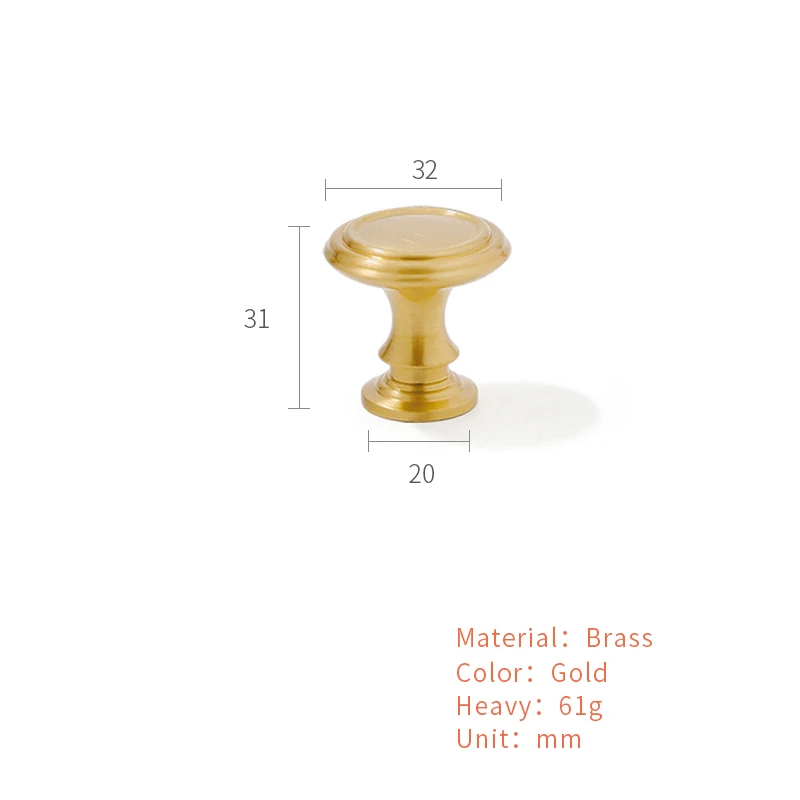 

SANTAYA Ручки для ящиков из латуни золотого цвета