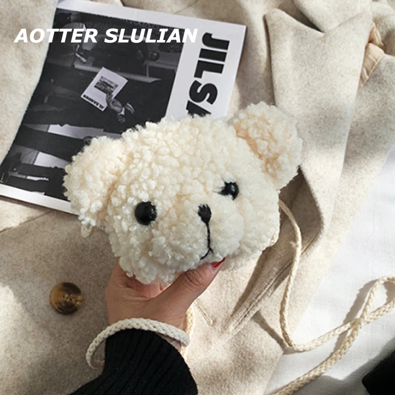 

Crossbody Bags Women 2022 Soft Plush Shoulder Bolsos Female Small Shoppers Coins Cash Purses Zipper New Design Messenger Totes