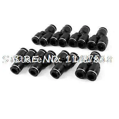 

8 Pieces Air Pneumatic 8mm Y Shaped Push in Pipe Connectors Quick Fittings