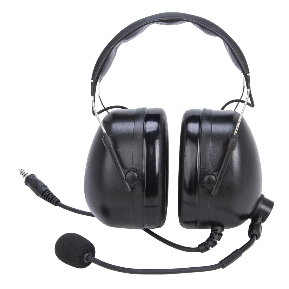 

U94 PTT Headphones 3.5mm Plug Silicone Earmuffs Outdoor Hunting Sports Noise Cancelling Intercom Aviation Headphones