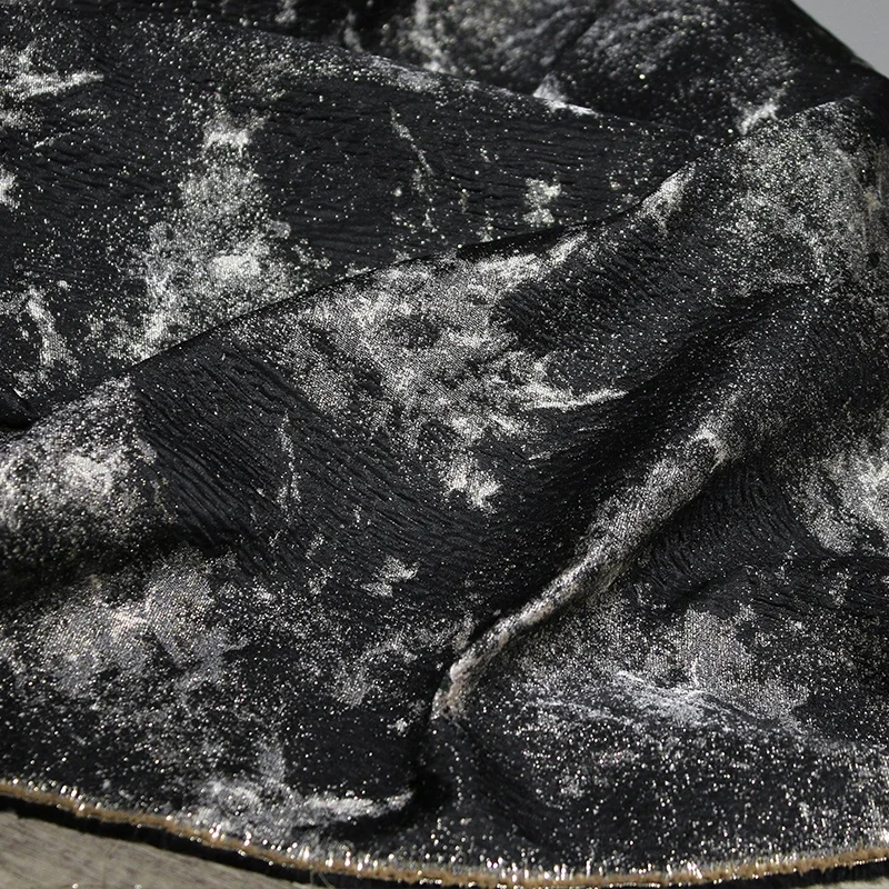 Яркие чернила черный креативный силуэт двусторонняя жаккардовая текстильная